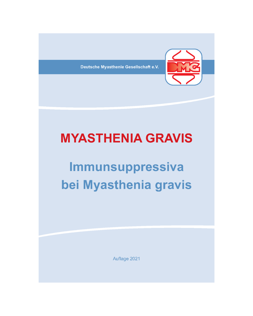 Immunsuppressiva bei Myasthenia gravis